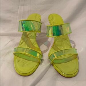 Christian Louboutin Yellow Iridescent Sandals